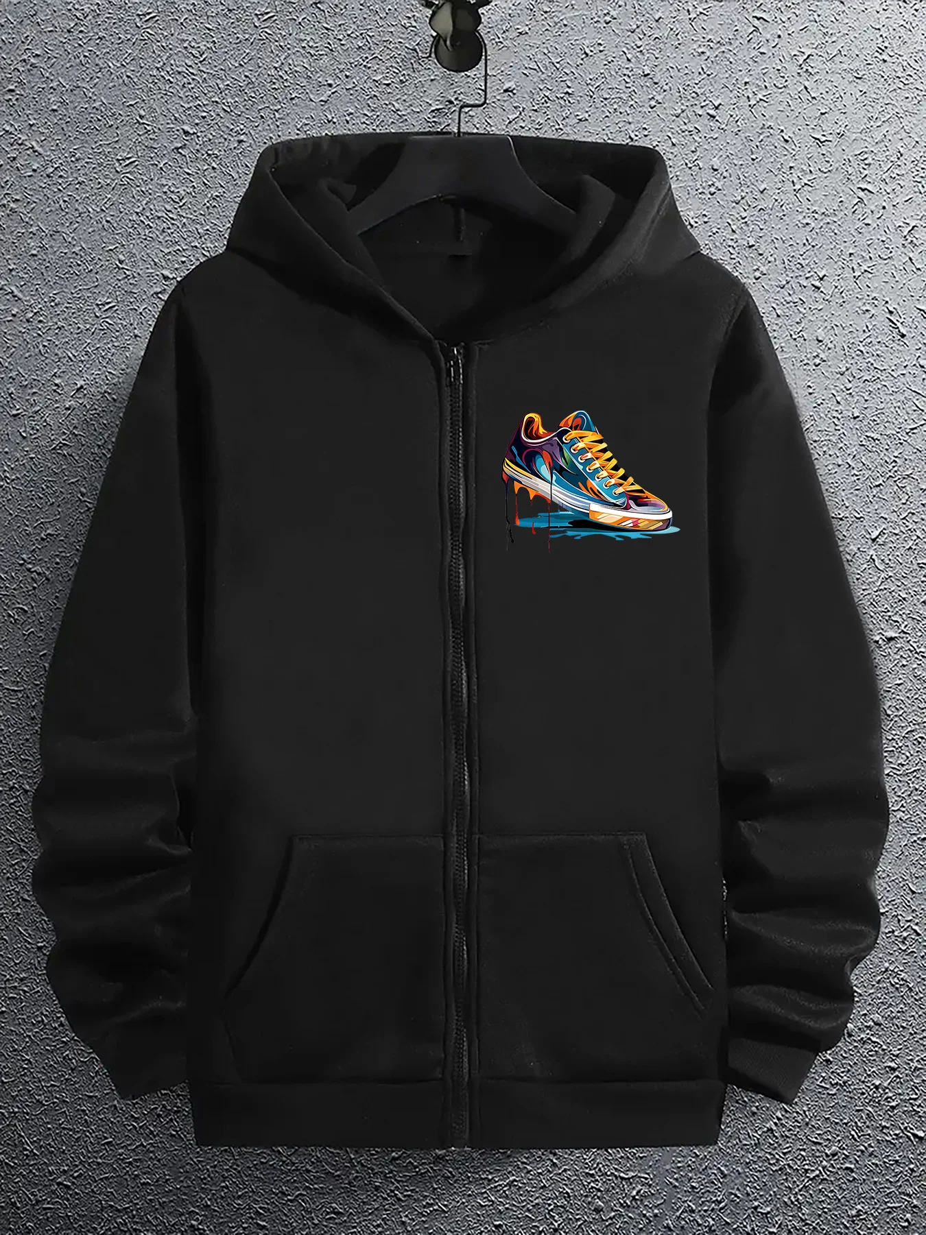 Street Fashion Zip Up Hoodie - 하이 스트리트 후디 남성용 지퍼업 긴팔