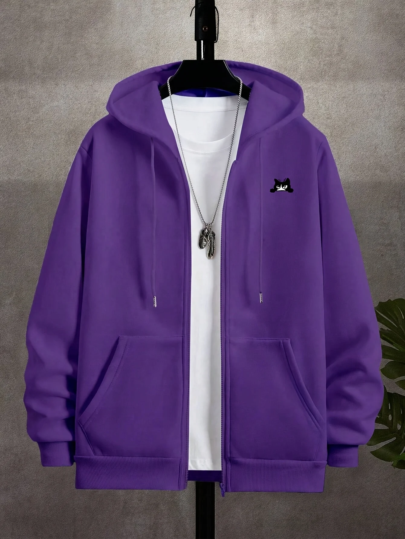 Street Fashion Zip Up Hoodie - 하이 스트리트 후디 남성용 지퍼업 긴팔