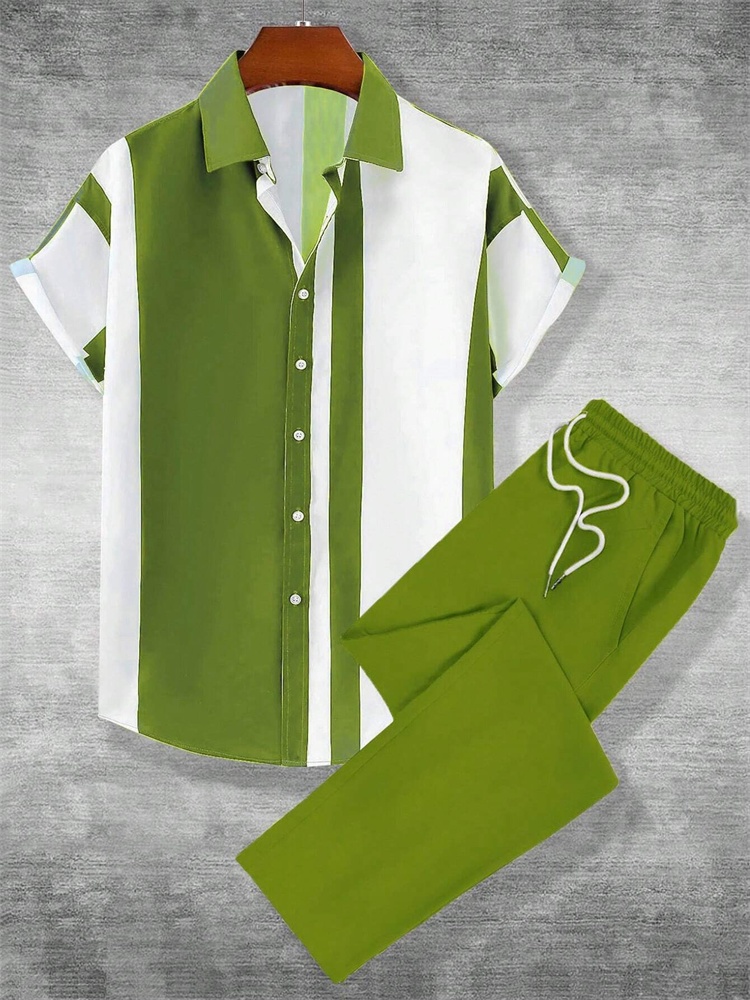 Street Fashion Trends 2025 - 2025 가을 간단한 줄무늬 3D 인쇄