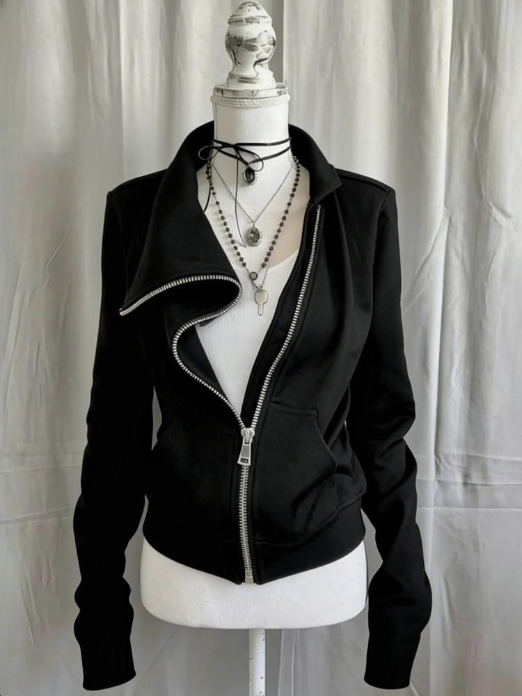 그레이 가짜 모피 울 더블 지퍼 자켓 후드 여성 슬림  - Street Fashion Zip Up Hoodie 리뷰 및 가격