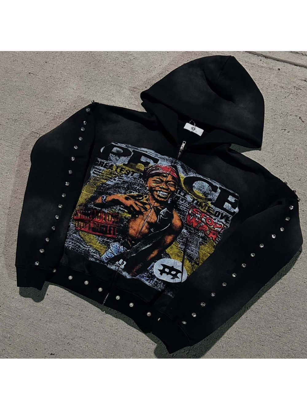 2026년 신상 미국 힙합 루즈핏 후드티 스트릿 아트  - Street Fashion Zip Up Hoodie 리뷰 및 가격