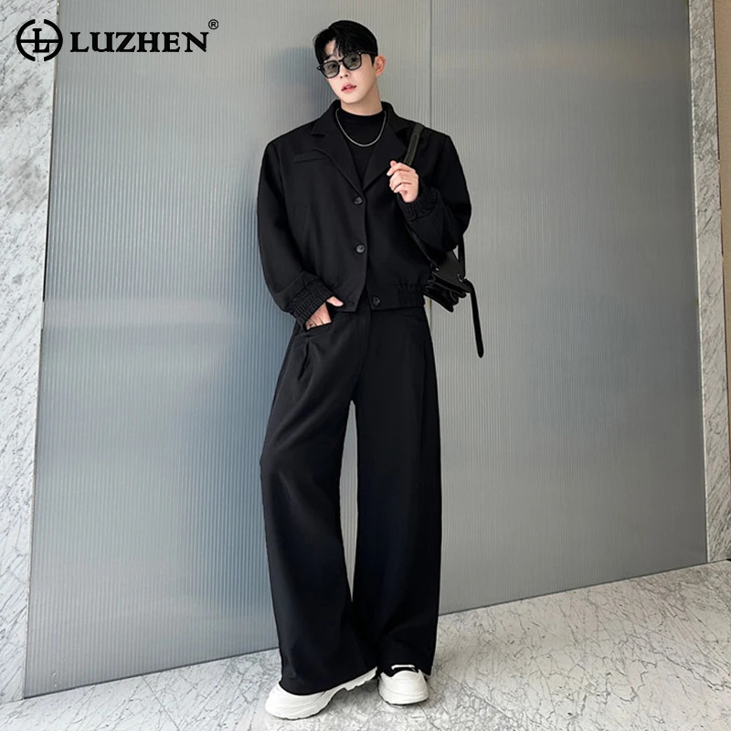 루젠 스프링 블레이저 넥 캐주얼 재킷 남성 패션 202 - Street Fashion In China 리뷰 및 가격