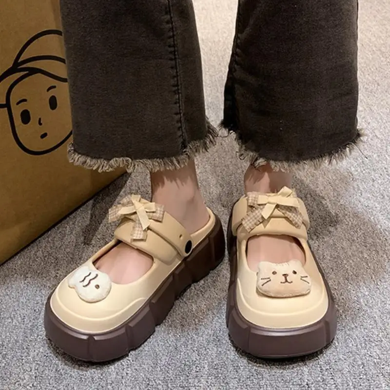 새롭고 귀여운 DIY 고양이 물고기 패션 여성용 실내  - Korean Street Fashion Female 리뷰 및 가격