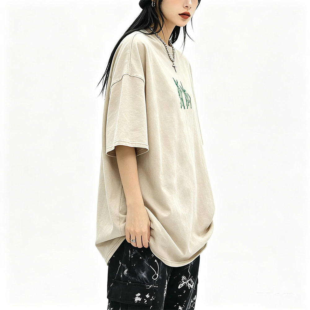 워싱드 빈티지 래퍼 배드 버니 티셔츠 데비 티라르 마스 - Foto Street Fashion 리뷰 및 가격