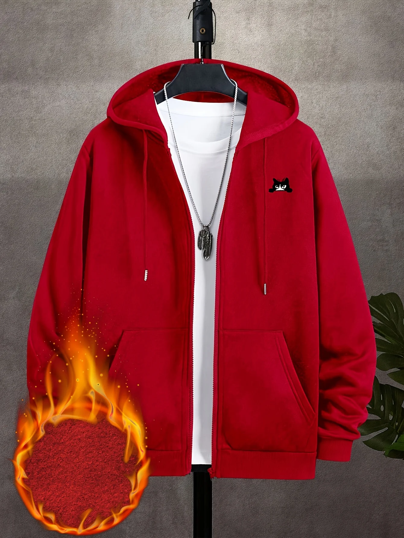 하이 스트리트 후디 남성용 지퍼업 긴팔 루즈핏 재킷 고 - Street Fashion Zip Up Hoodie 리뷰 및 가격