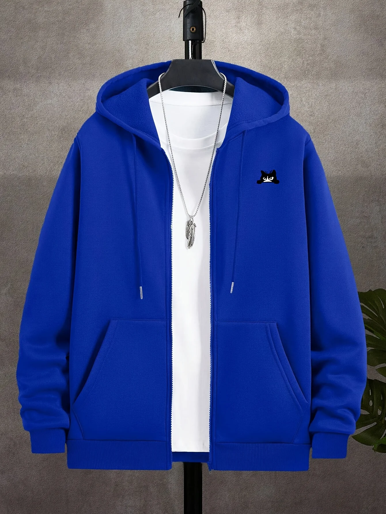 하이 스트리트 후디 남성용 지퍼업 긴팔 루즈핏 재킷 고 - Street Fashion Zip Up Hoodie 리뷰 및 가격