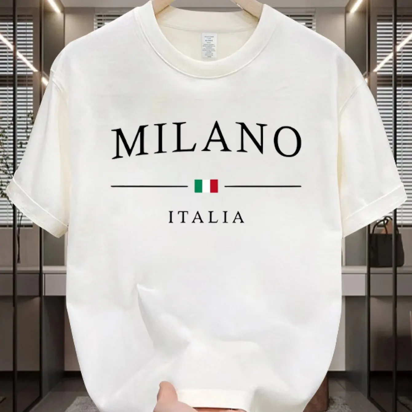 밀라노 이탈리아 남성 티셔츠 이탈리아 패션 프린트 캐주 - Street Fashion Milan 리뷰 및 가격