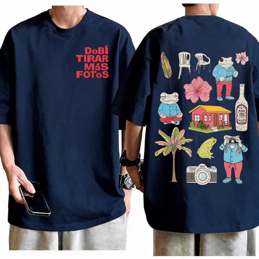 랩퍼 배드 버니 티셔츠 Debi Tirar Mas Fo - Foto Street Fashion 리뷰 및 가격