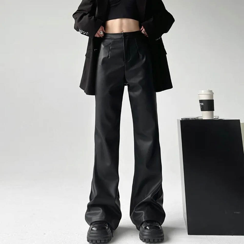 가을 신상 남성 단색 PU 가죽 바지 미국 레트로 패션 - Street Fashion Trends 2025 리뷰 및 가격