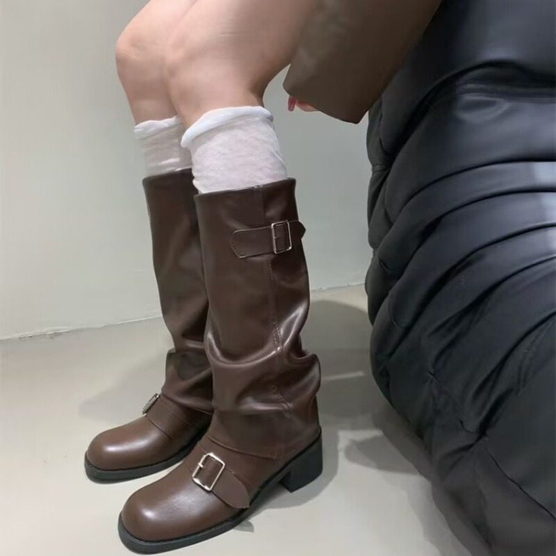 2025 여성 부츠 니하이 플랫폼 청키 힐 트렌드 펑크 - Street Fashion Trends 2025 리뷰 및 가격