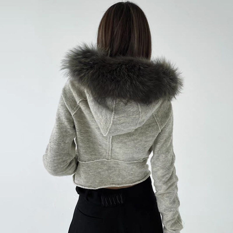 여성용 집업 스웨트 셔츠, 캐주얼 퍼 칼라 후드, 단추 - Street Fashion Zip Up Hoodie 리뷰 및 가격