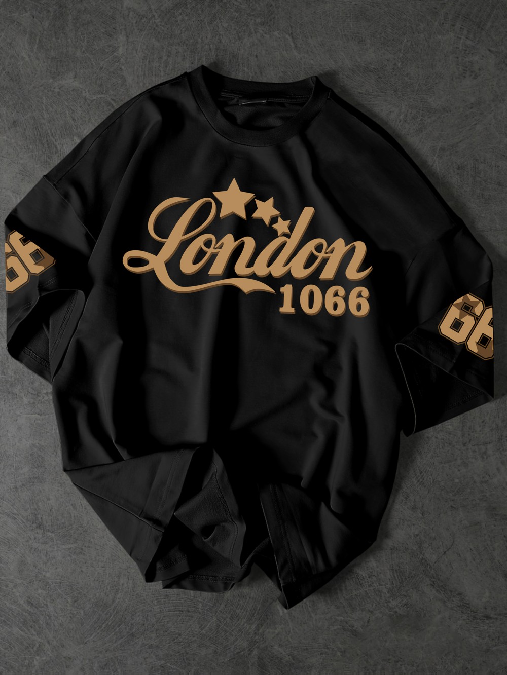 세련된 미국 남성 여름 레트로 1066 런던 레터 프린 - Street Fashion London 리뷰 및 가격